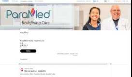 
							         Working at ParaMed Home Health Care: 131 Reviews about ...								  
							    