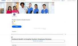 
							         Working at Parkland Health & Hospital System: 1,013 Reviews ...								  
							    