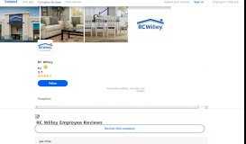 
							         Working at RC Willey: 219 Reviews | Indeed.com								  
							    