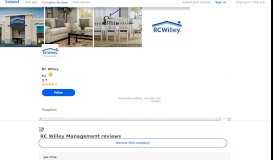 
							         Working at RC Willey: 93 Reviews about Management | Indeed.com								  
							    