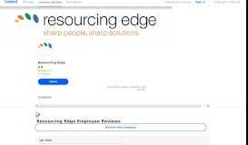 
							         Working at Resourcing Edge: Employee Reviews | Indeed.com								  
							    