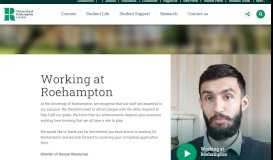 
							         Working at Roehampton - University of Roehampton								  
							    
