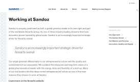 
							         Working at Sandoz | Sandoz								  
							    