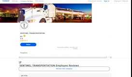 
							         Working at SENTINEL TRANSPORTATION: Employee Reviews ...								  
							    
