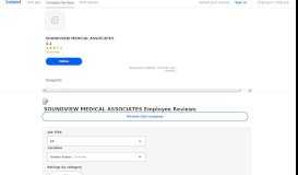 
							         Working at SOUNDVIEW MEDICAL ASSOCIATES: Employee Reviews ...								  
							    