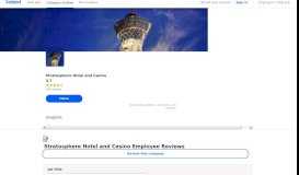 
							         Working at Stratosphere Hotel and Casino: Employee ... - Indeed								  
							    