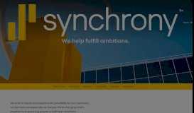
							         Working At Synchrony | Explore our products, people and principles								  
							    