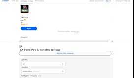 
							         Working at TA Petro: 86 Reviews about Pay & Benefits ...								  
							    