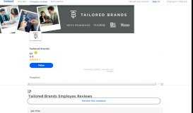 
							         Working at Tailored Brands: 130 Reviews | Indeed.com								  
							    