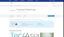 
							         Working at Techasia Portal Corp. company profile and information ...								  
							    