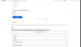 
							         Working at Tucson Unified School District: Employee Reviews ...								  
							    
