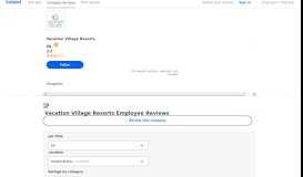 
							         Working at Vacation Village Resorts: 77 Reviews | Indeed.com								  
							    