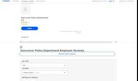 
							         Working at Vancouver Police Department: Employee Reviews ...								  
							    