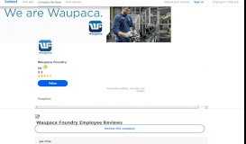 
							         Working at Waupaca Foundry: 86 Reviews about Pay & Benefits ...								  
							    