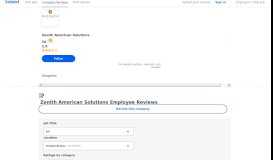 
							         Working at Zenith American Solutions: 97 Reviews | Indeed.com								  
							    