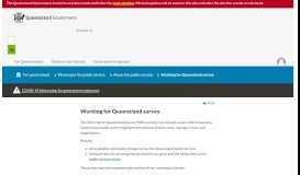 
							         Working for Queensland survey | For government ...								  
							    