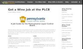 
							         Working for the PLCB: A Job Guide for the Pennsylvania ...								  
							    