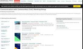 
							         Working Group: Communication with Communities (CwC) Working ...								  
							    