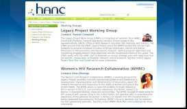 
							         Working Groups - HANC: HIV/AIDS Network Coordination								  
							    