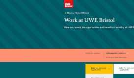 
							         Working here - UWE Bristol: Working here								  
							    
