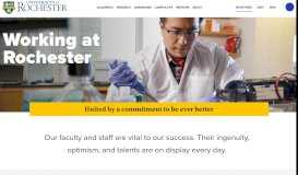 
							         Working :: University of Rochester								  
							    