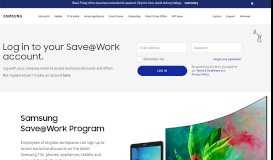 
							         Workplace Discount Program Log in | Samsung US								  
							    