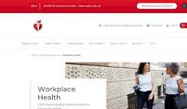 
							         Workplace Health | American Heart Association								  
							    