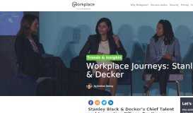 
							         Workplace Journeys: Stanley Black & Decker | Workplace from ...								  
							    