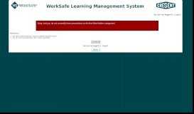 
							         WorkSafe LMS: BHP Billiton - WorkSafe Learning Management System								  
							    