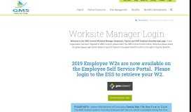 
							         Worksite Manager Login - Group Management Services								  
							    