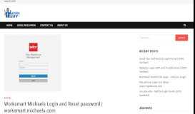 
							         Worksmart Michaels Login and Reset password | worksmart ...								  
							    
