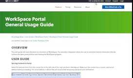 
							         WorkSpace Portal General Usage Guide - OfficeTools								  
							    