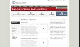 
							         World Bank Climate Data - Development Seed								  
							    