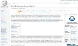 
							         World Customs Organization - Wikipedia								  
							    