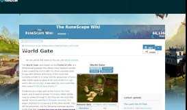 
							         World Gate | RuneScape Wiki | FANDOM powered by Wikia								  
							    