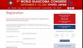 
							         World Glaucoma Congress 2019 » Registration								  
							    