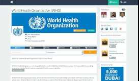 
							         World Health Organization (WHO) CAREER and RECRUITMENT ...								  
							    