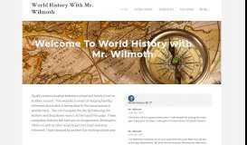 
							         World History With Mr. Wilmoth - Home								  
							    