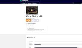 
							         World Mining LTD Reviews | Read Customer Service Reviews ...								  
							    