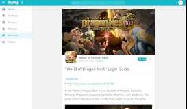 
							         “World of Dragon Nest” Login Guide - forums - Tap								  
							    