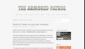 
							         World of Tanks Console – The Armored Patrol								  
							    