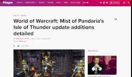 
							         World of Warcraft: Mist of Pandaria's Isle of Thunder update ...								  
							    