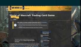 
							         World of Warcraft Trading Card Game | WoWWiki | FANDOM powered ...								  
							    