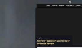 
							         World of Warcraft Warlords of Draenor Review - David Allen's Website								  
							    