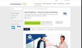 
							         World Options franchises, buy a Courier Service franchise opportunity								  
							    