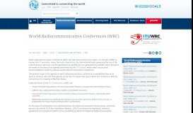 
							         World Radiocommunication Conferences (WRC) - ITU								  
							    
