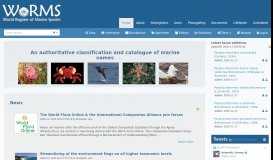 
							         World Register of Marine Species: WoRMS								  
							    