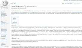 
							         World Veterinary Association - Wikipedia								  
							    