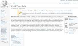 
							         World Vision India - Wikipedia								  
							    
