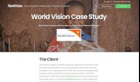 
							         World Vision Success Story | Webtrends								  
							    